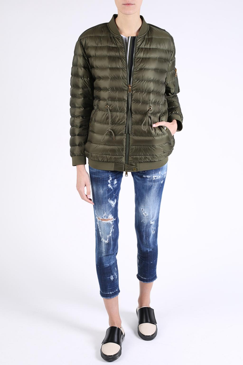 moncler green bomber jacket