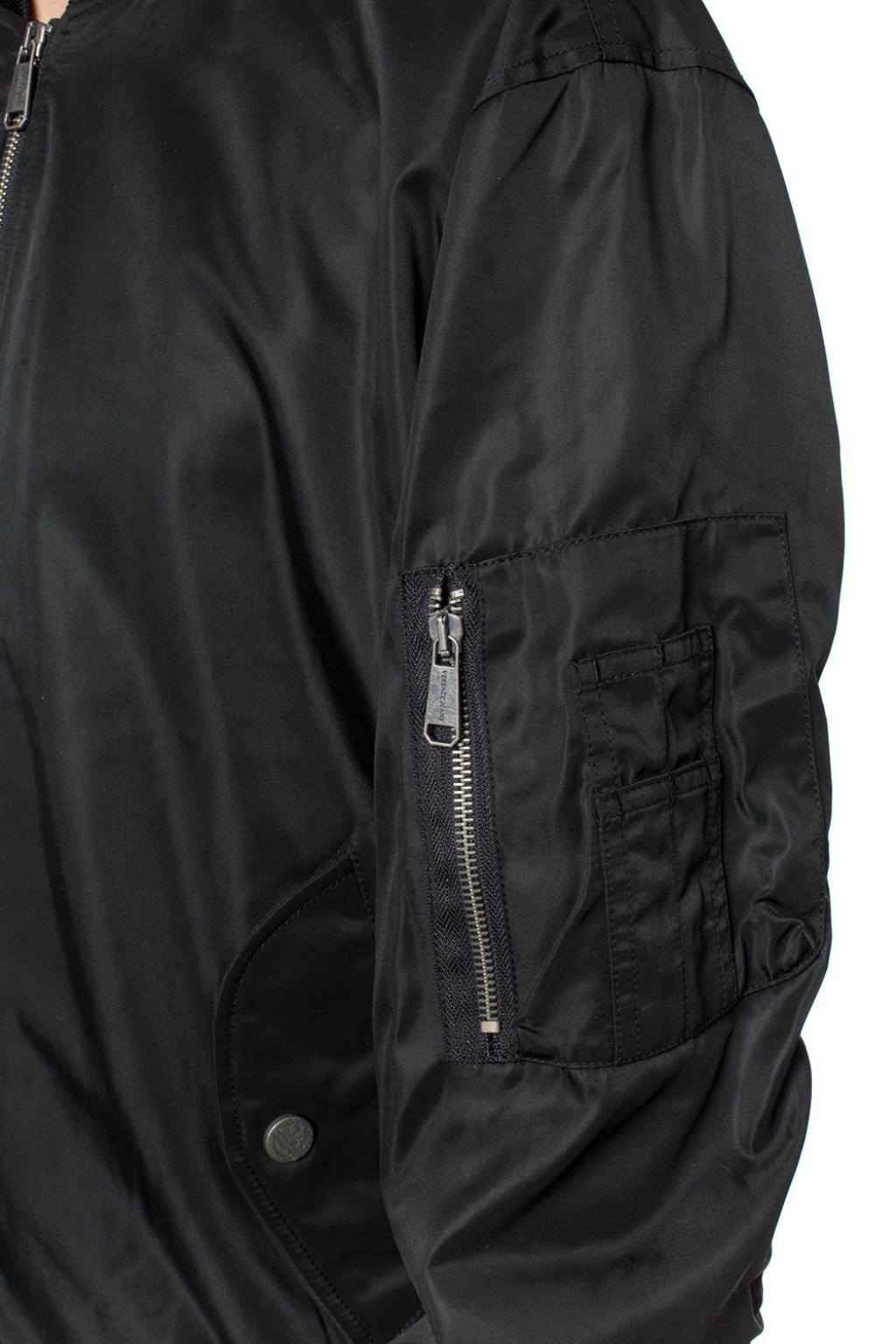 versace bomber jacket black
