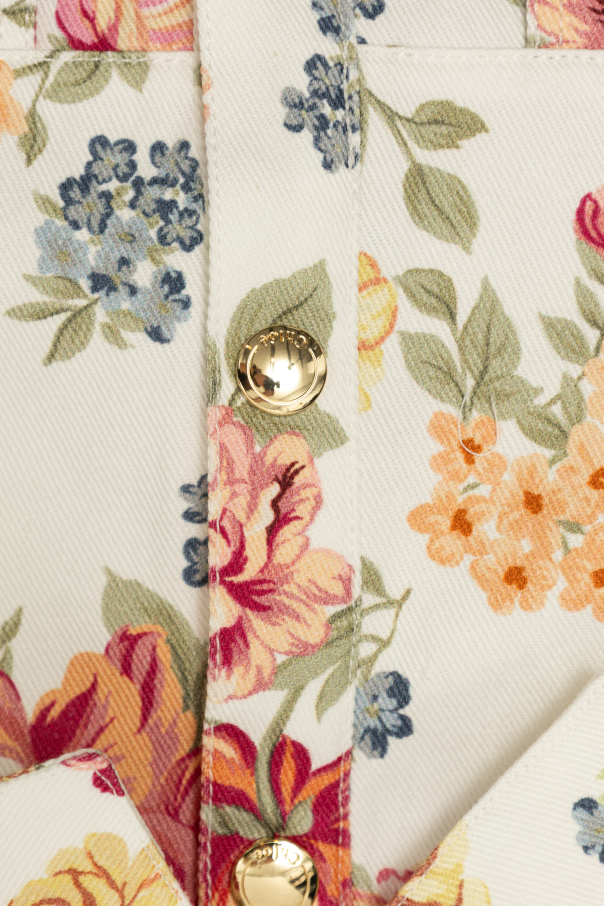 Chloé Kids Jacket with floral motif