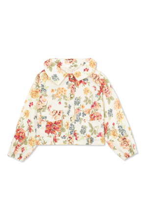 Chaqueta con motivo floral