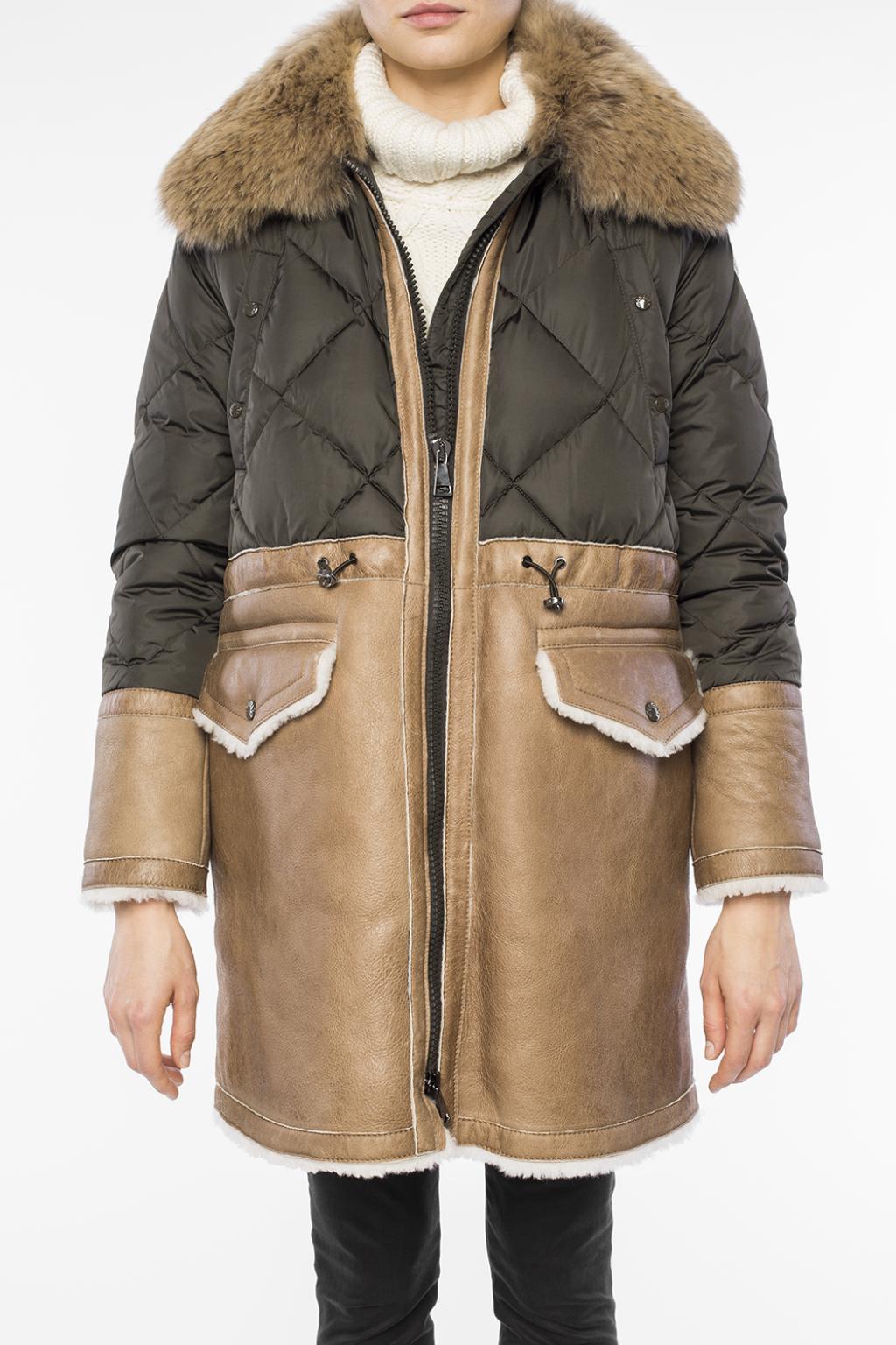 moncler sheepskin jacket