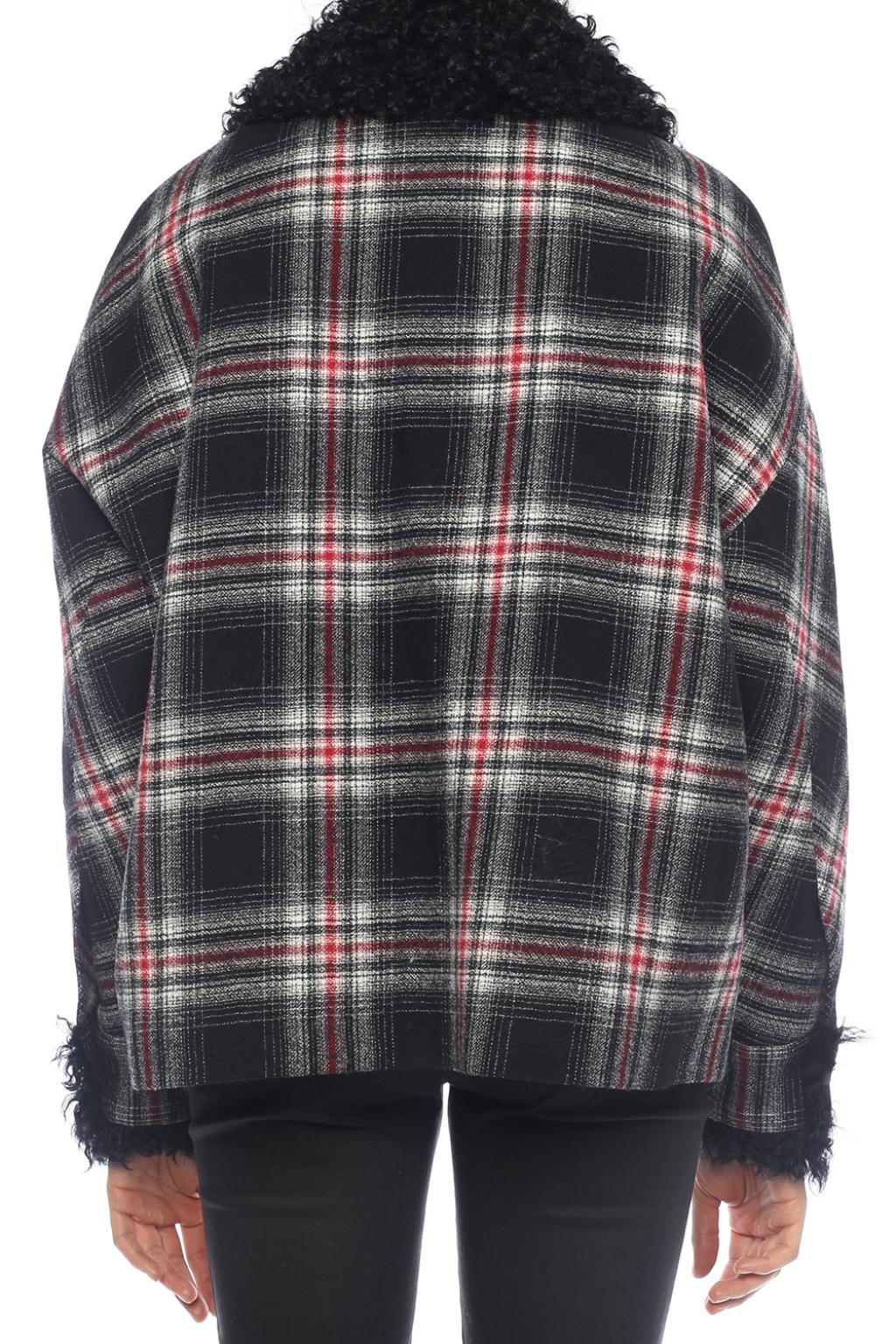 moncler checked jacket