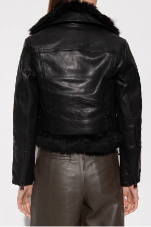 AllSaints ‘Cece’ leather biker Ten jacket