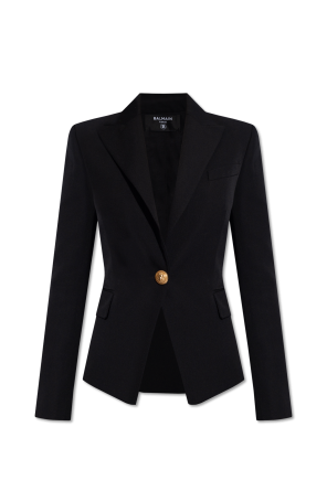 Blazer with peak lapels