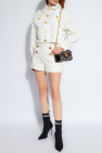 Balmain WHITE Cropped denim jacket