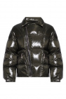 quilted feather-down jacket Grey