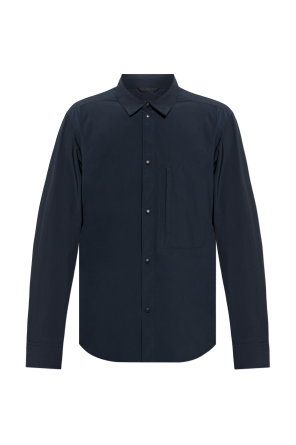 Shirt with zip pocket