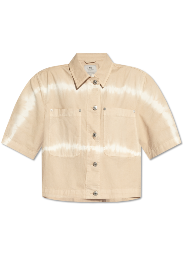 Woolrich Short shirt with 'tie-dye' effect