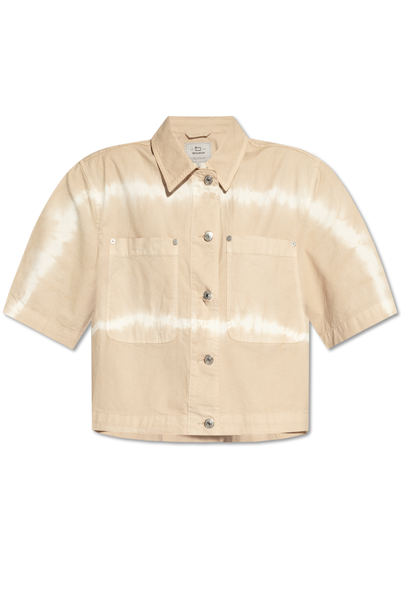 Woolrich Short shirt des with 'tie-dye' effect