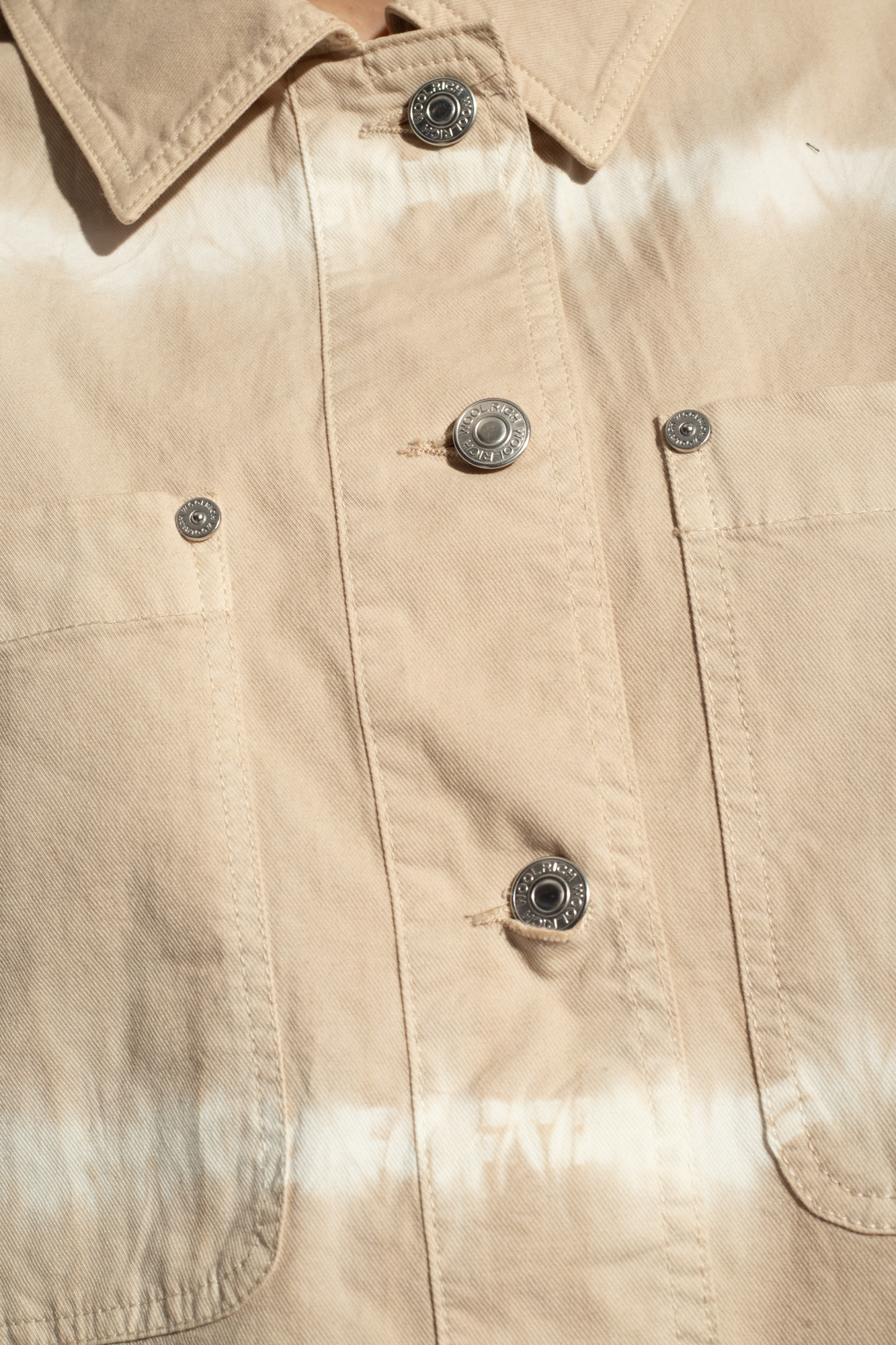 Woolrich Short shirt des with 'tie-dye' effect