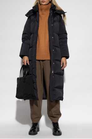 Long coat with detachable hood od Woolrich