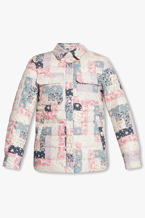 Woolrich jacket cropped with floral motif