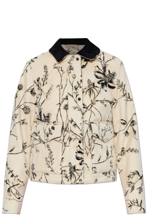 Jacke mit gemustertem, samtigem Finish