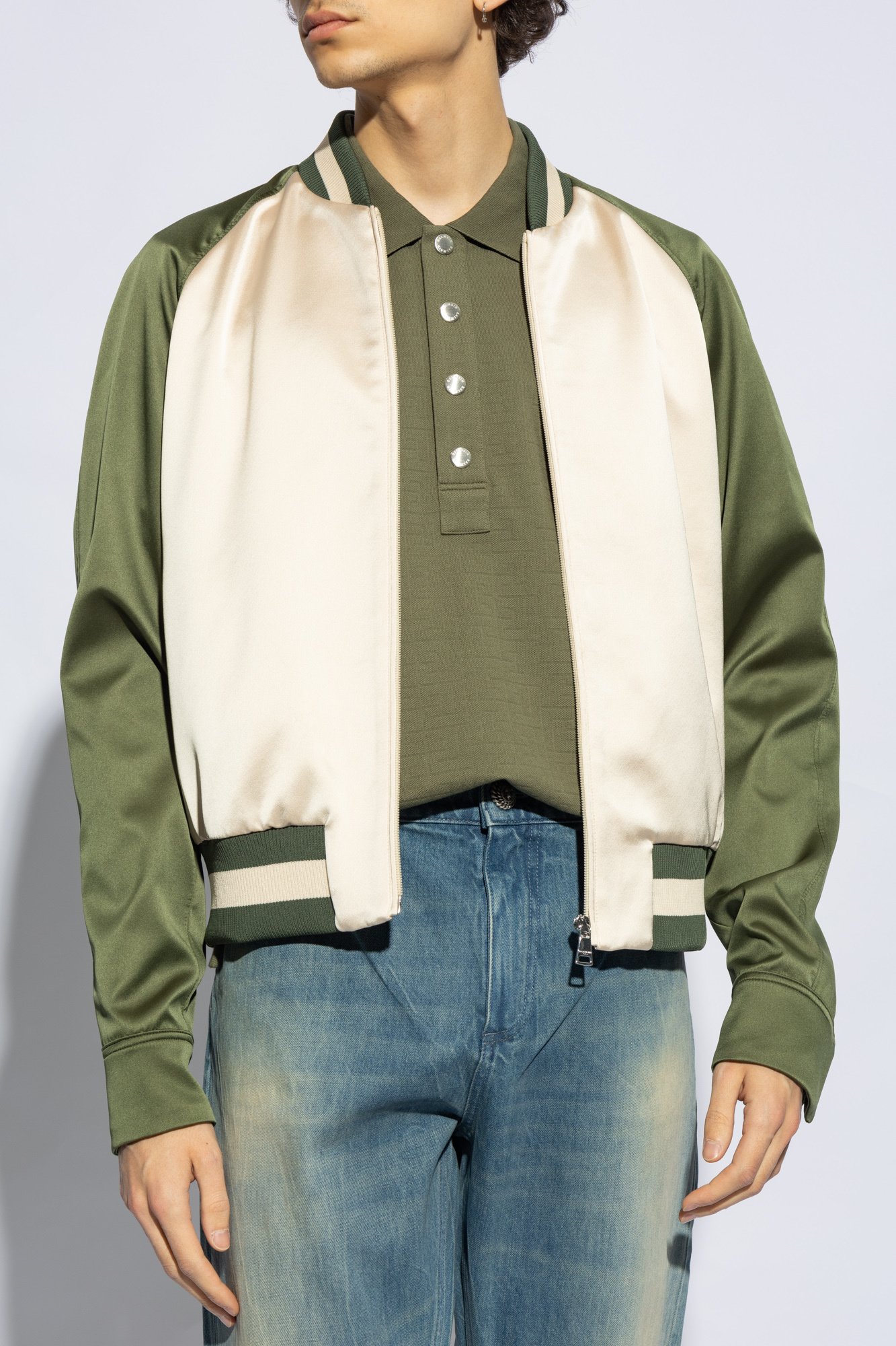 Balmain Satin 'bomber' jacket