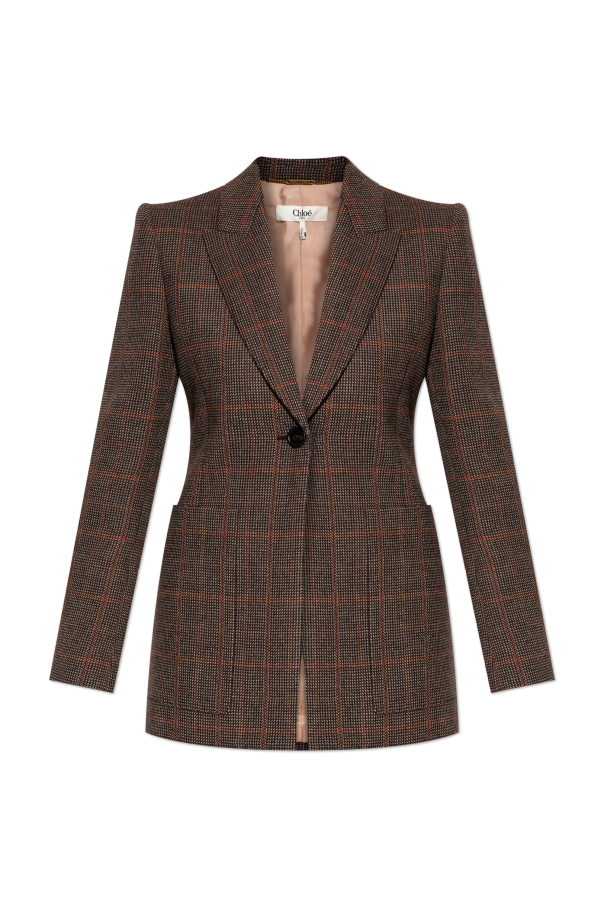 Plaid patterned blazer od Chloé