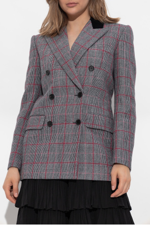 Chloé Double-breasted blazer with a check pattern