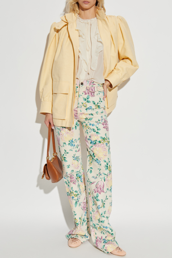 Chloé Oversize jacket with a stand-up collar
