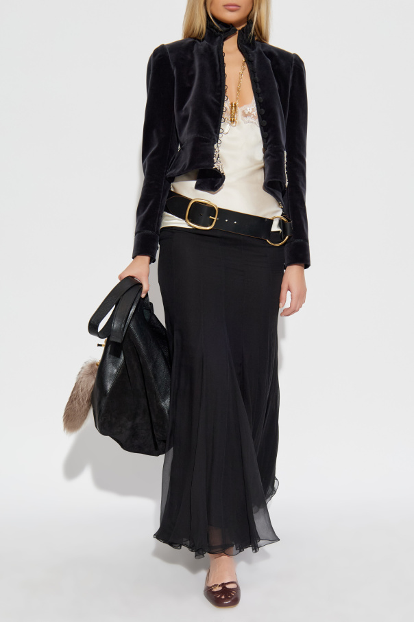 Chloé Velvet blazer with shimmering appliqués