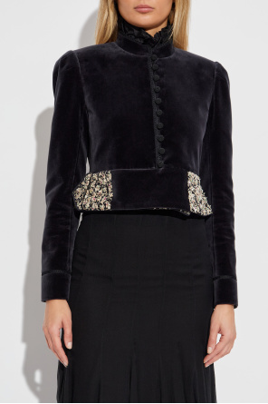 Chloé Velvet blazer with shimmering appliqués