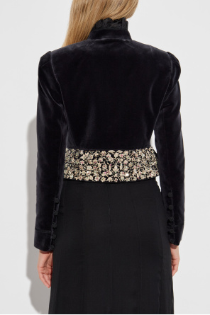 Chloé Velvet blazer with shimmering appliqués