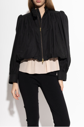 Chloé Kurze Jacke mit Stehkragen