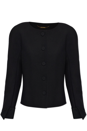 Blazer with decoratively finished cuffs
