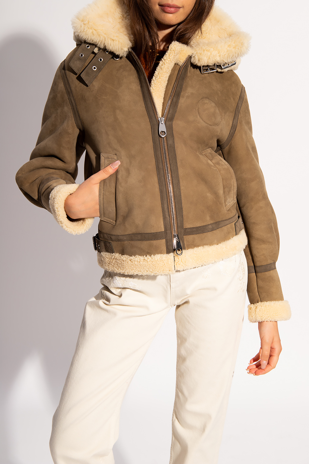 Chloé Shearling jacket with pockets