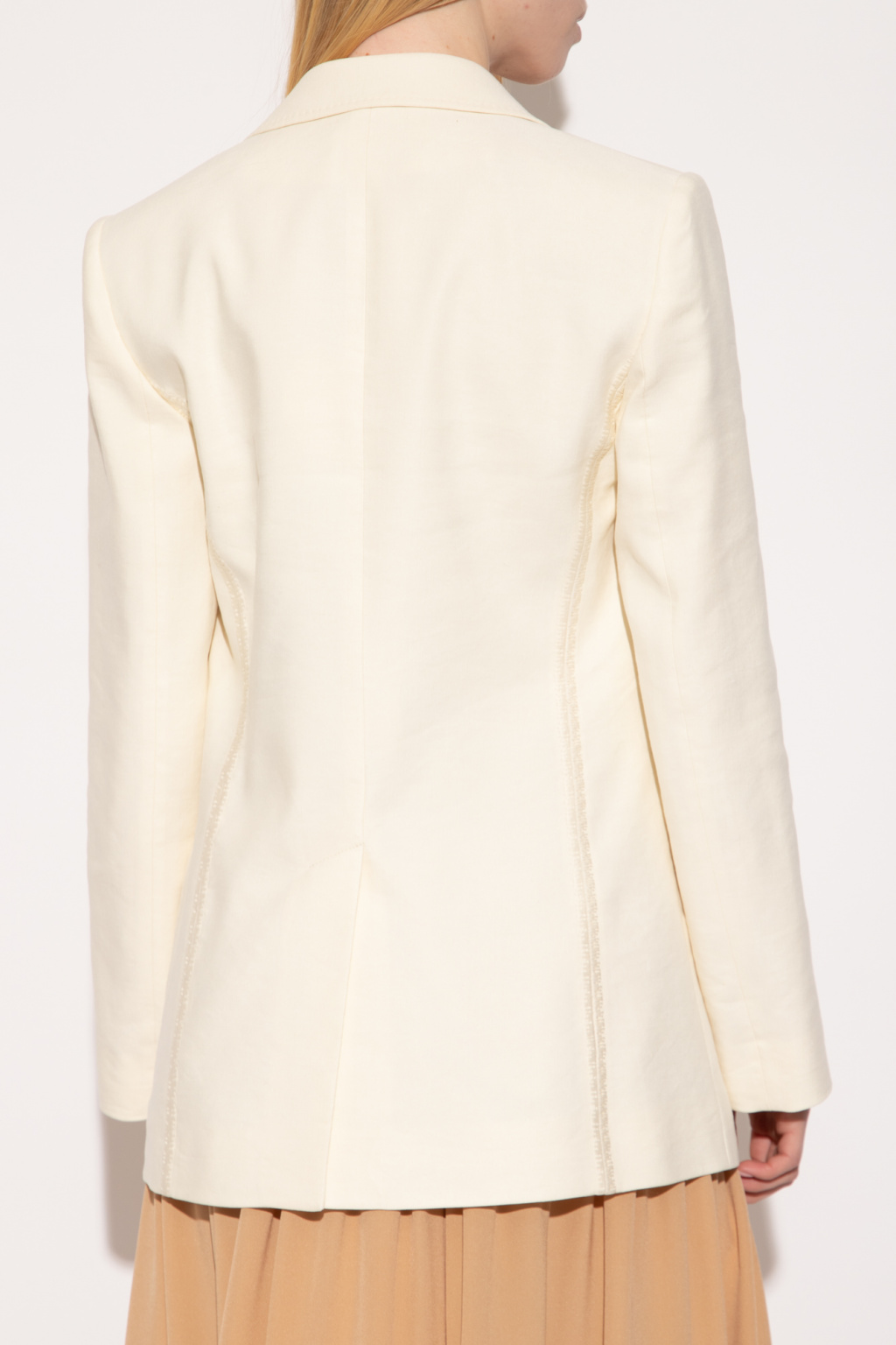 Chloé lace trimmed ribbed sweater chloe pullover