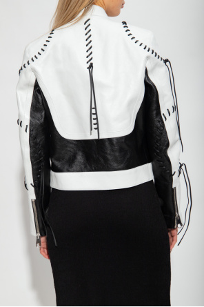 Chloé Leather jacket with detachable sleeves