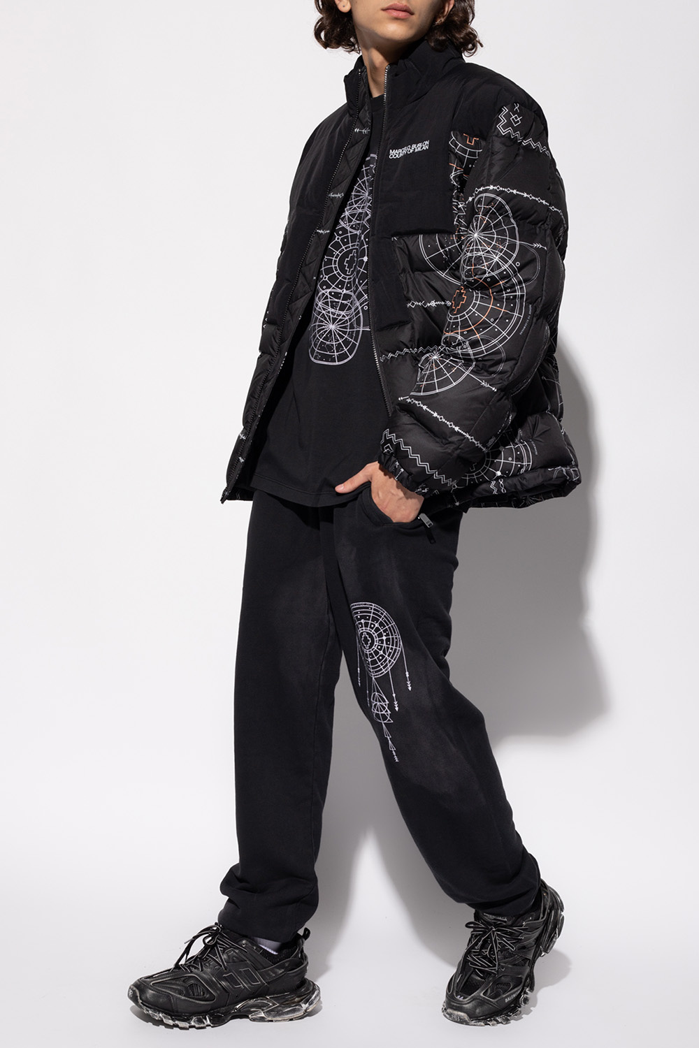 Marcelo Burlon Quilted jacket with print