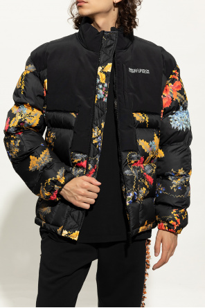 Marcelo Burlon Molo shearling-collar denim jacket