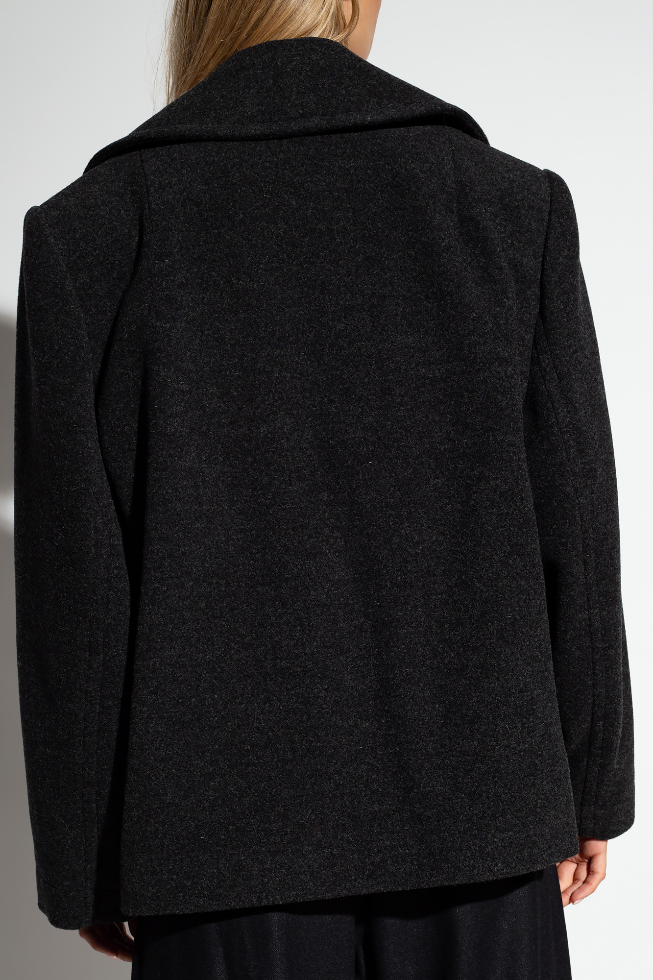 Lemaire Closed slit-detail long-sleeve shirt