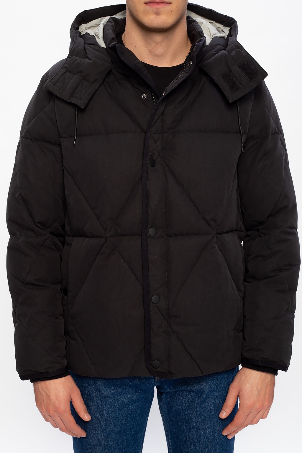 Louis Vuitton Allover Vuitton Snow Down Jacket BLACK. Size 46