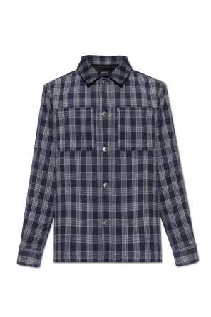 Closed long-sleeved cotton shirt