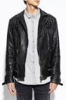 AllSaints BLACK Leather Jacket Conroy