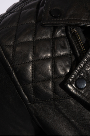 AllSaints ‘Conroy’ leather collar jacket