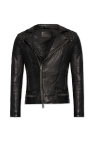 AllSaints BLACK ‘Conroy’ leather jacket