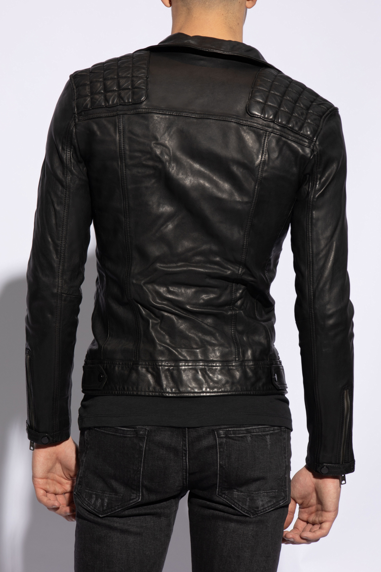 AllSaints ‘Conroy’ leather Odlo jacket