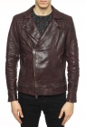 AllSaints BURGUNDY Biker jacket