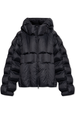 Down jacket with hood