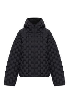 Down jacket with hood