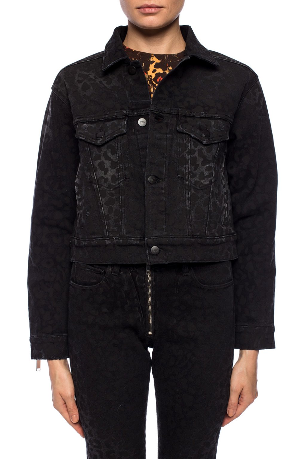 Marcelo Burlon Leopard-printed denim jacket | Clothing Vitkac