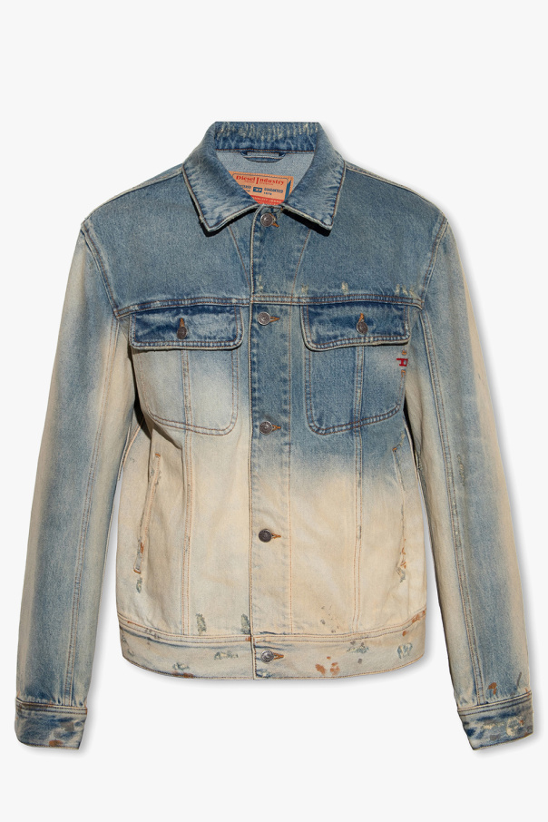 Diesel ‘D-BARCY’ denim jacket Neck with vintage effect