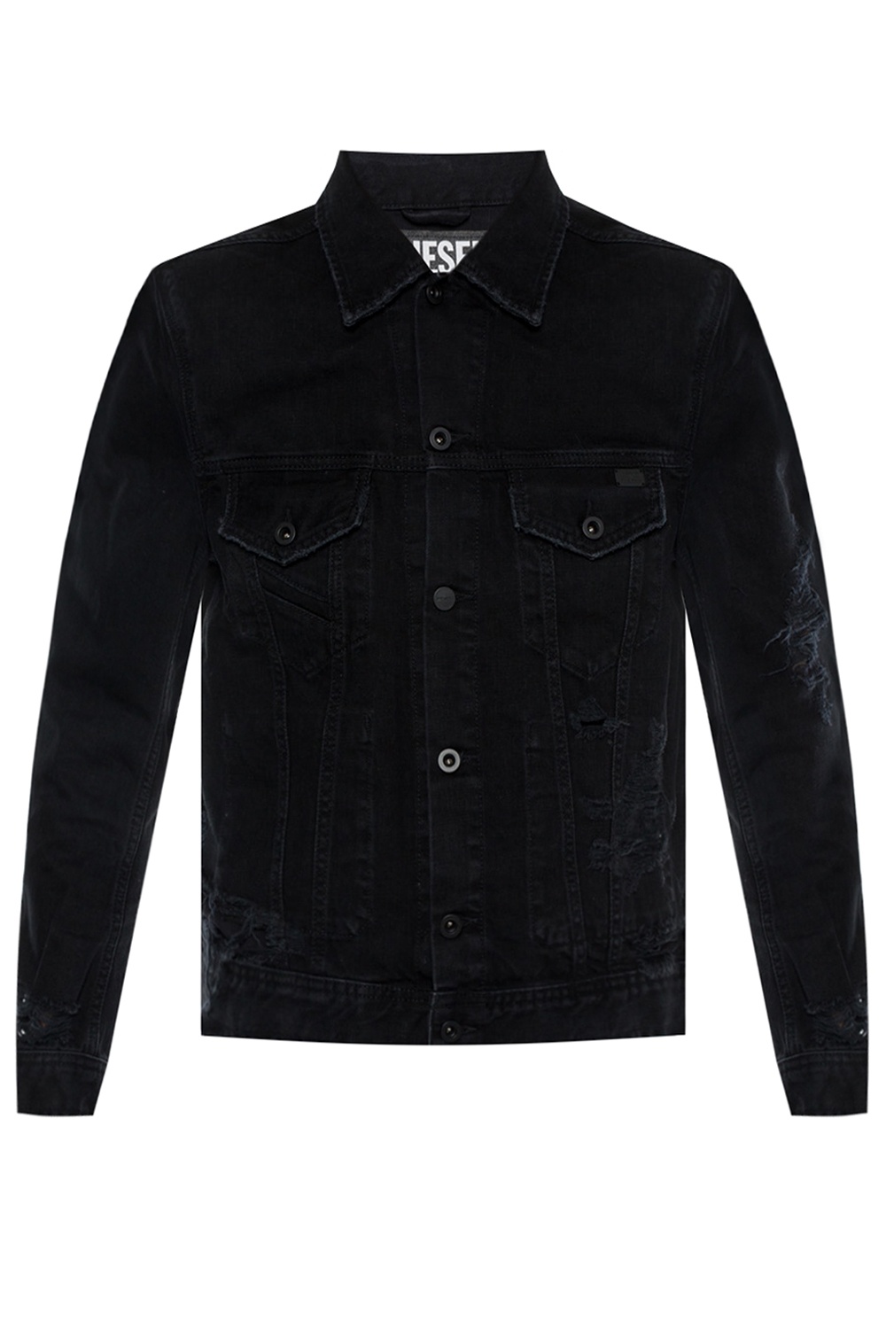 Men's Clothing | SchaferandweinerShops | TIM PAGE ARVN T-SHIRT | Diesel  Denim short jacket with holes, image size:1000x1500