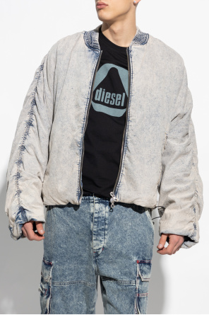 Diesel ‘D-BRESSY’ oversize denim gray jacket
