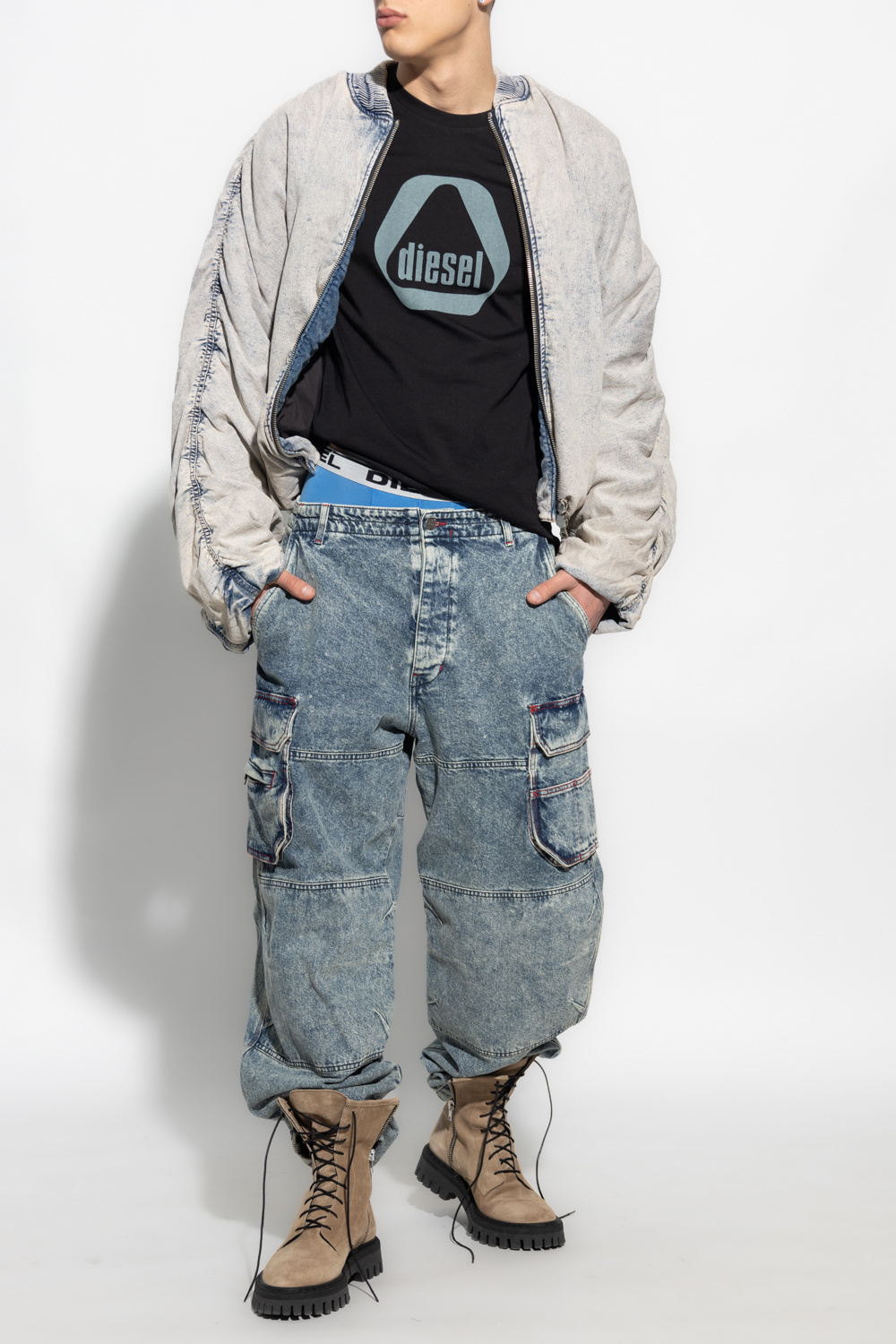 Diesel ‘D-BRESSY’ oversize denim jacket