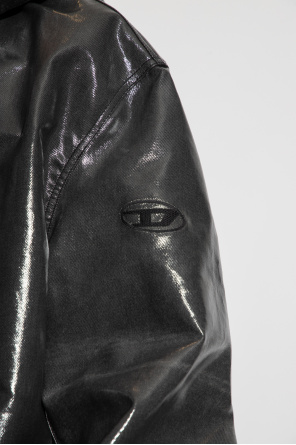 Diesel ‘D-COT’ coat with gloss finish