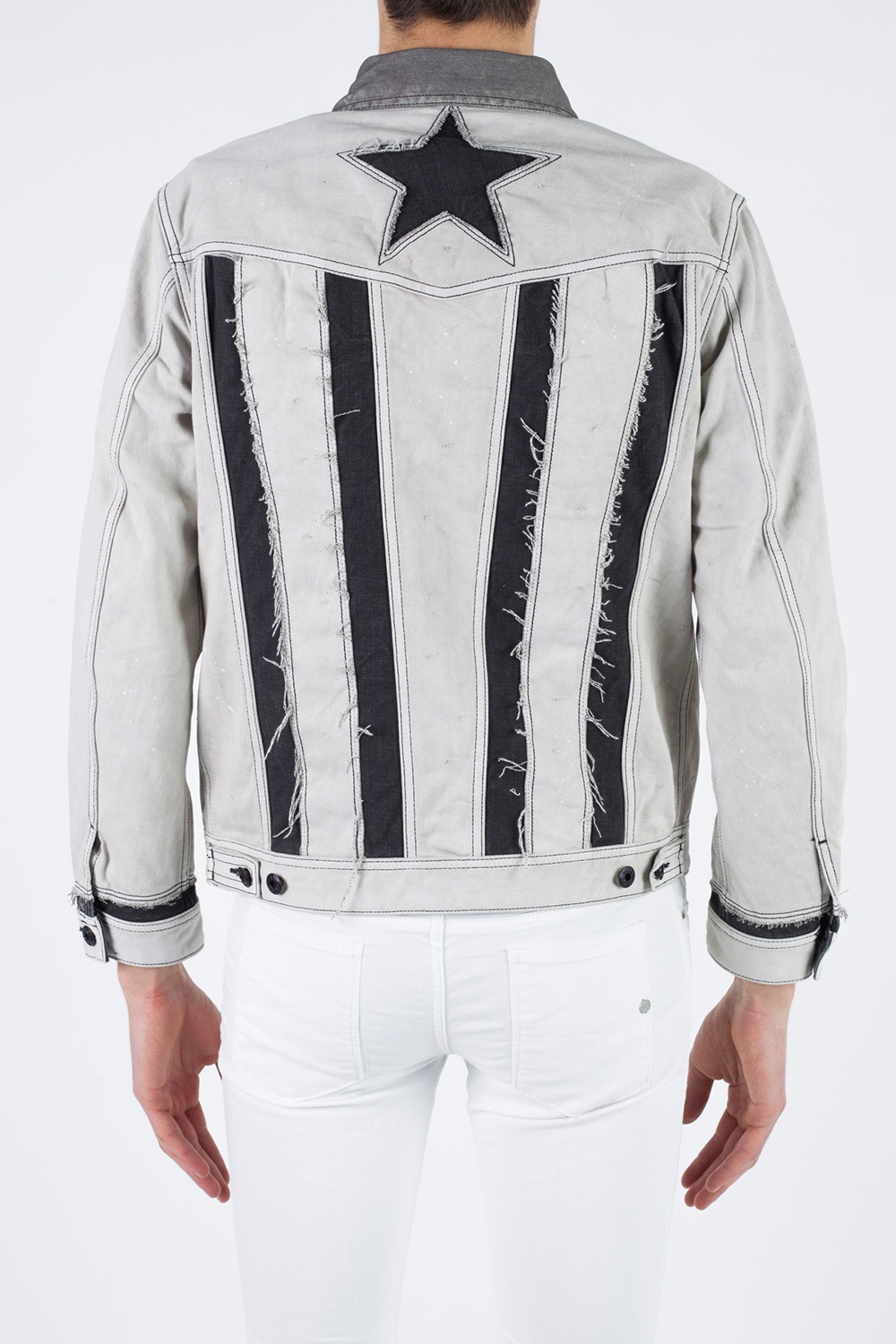 Paint-splatter denim jacket Diesel 