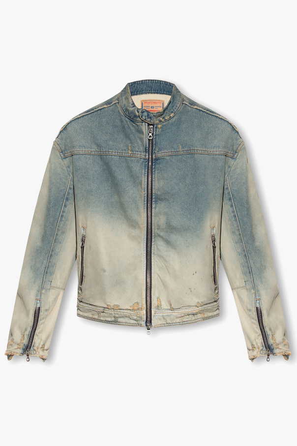 Diesel ‘D-RECTOR’ denim jacket with vintage effect