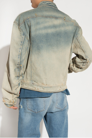 Diesel ‘D-RECTOR’ denim jacket with vintage effect